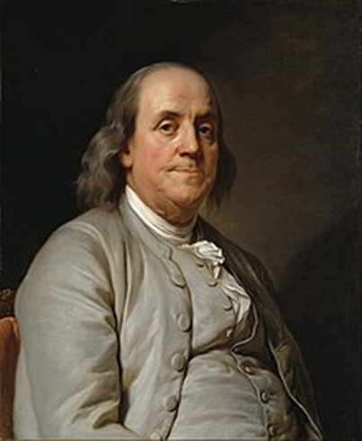 Portrait of a historical figure in gray.